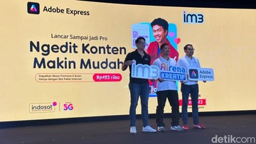 Tak Cuma Kuota, Pelanggan IM3 Bisa Akses Gratis Adobe Express Premium