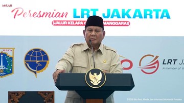 Prabowo Sapa Pramono di Peresmian LRT Jakarta: Ada Bowonya, Orang Baik