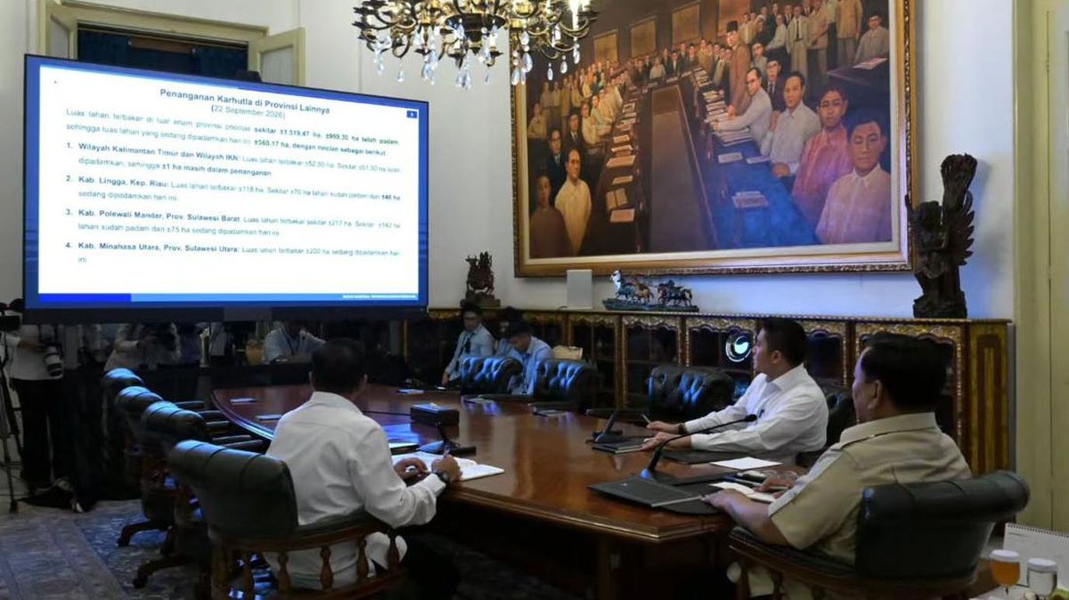Prabowo Dapat Laporan 209 Ha Lahan Masih Terbakar, Seskab Ungkap Ini