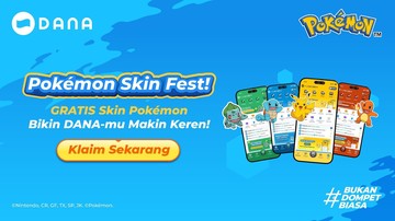 Fans Pokemon Merapat, Ini Cara Koleksi Skin Pokemon Gratis di DANA