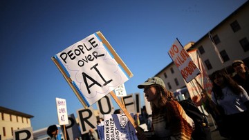 Acara OpenAI Mendadak Diserbu Pendemo, Ini Tuntutannya