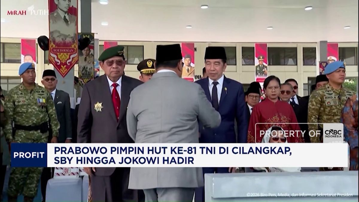Prabowo Pimpin HUT Ke-81 TNI di Cilangkap, SBY Hingga Jokowi Hadir