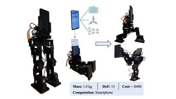 Smartphone Bekas Disulap Jadi Robot Berkaki, Begini Wujudnya