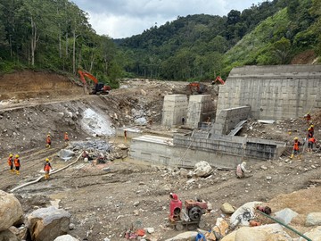 Perkuat Mitigasi Banjir dari Hulu Aceh, Progres Sabo Dam Papelah Capai 50%