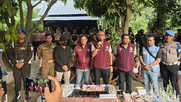 Polri Gerebek 9 Sarang Narkoba di Sumut, 36 Orang Ditangkap
