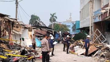 Penampakan Terkini TKP Ledakan Kuat Tewaskan 2 Orang di Pasar Cimanggis