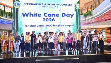 Lions Indonesia Distrik 307-A1 Salurkan Ribuan Tongkat Putih ke Tunanetra