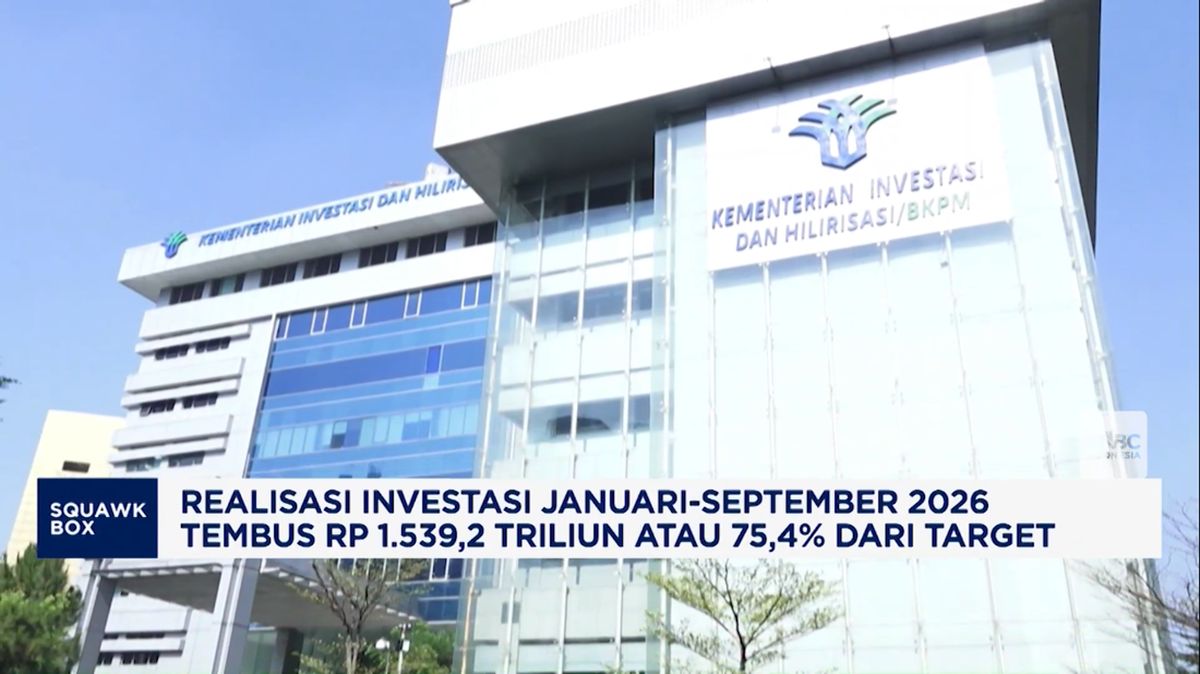 Video: Realisasi Investasi Januari-September 2026 Tembus Rp1.539,2 T