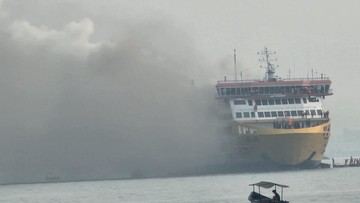 420 Penumpang Selamat, Penyebab KMP Batumandi Terbakar Masih Diselidiki