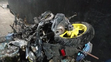 Geng Motor Bikin Ricuh di Makassar, Warga Melawan Bakar Kendaraan
