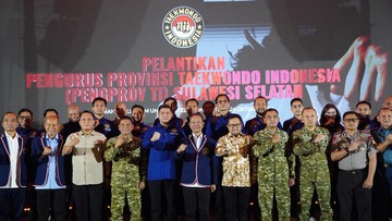 Lantik Pengurus Baru, Ketum PBTI Yakin Sulsel Lahirkan Legenda Taekwondo RI