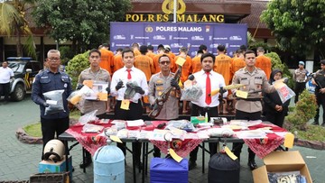 Operasi Sikat Semeru 2026: Polres Malang Ungkap 273 Kasus, Ringkus 129 Tersangka