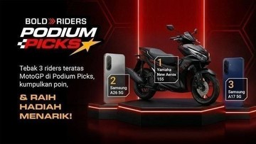 Tebak Podium MotoGP Malaysia 2026 Bisa Raih Hadiah Yamaha Aerox 155